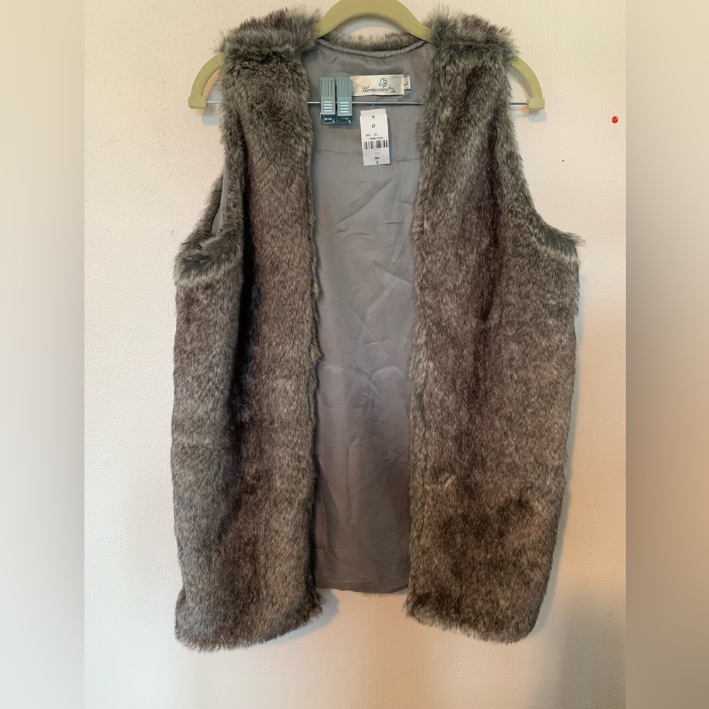 Brown Faux Fur Vest